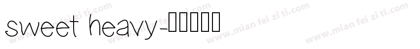 sweet heavy字体转换